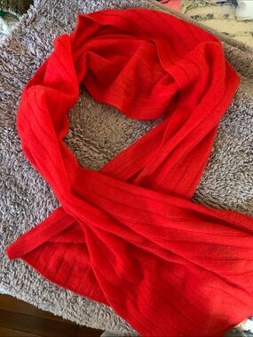 Charter Club Chili Red 100% Cashmere Scarf
